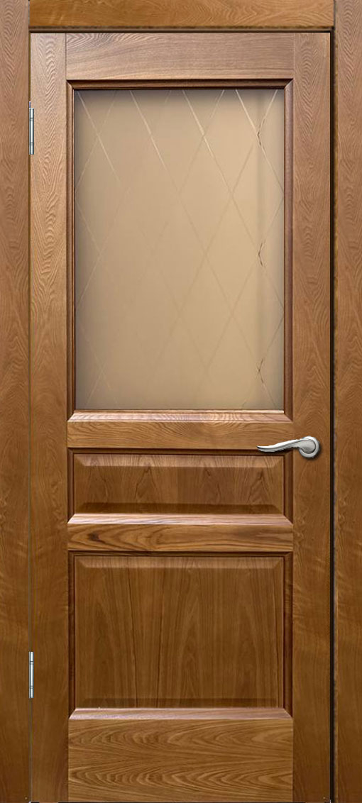 межкомнатные двери  Wanmark Прованс Ромб бронза дуб кофе