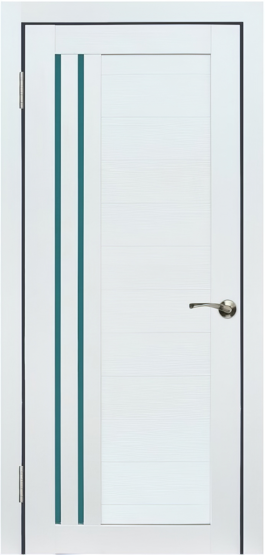 межкомнатные двери  Wanmark D13-4 ДО зеркало белый бланко