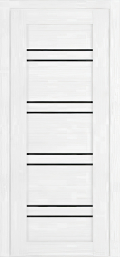 	межкомнатные двери 	Wanmark D28 ДО чёрное белый бланко